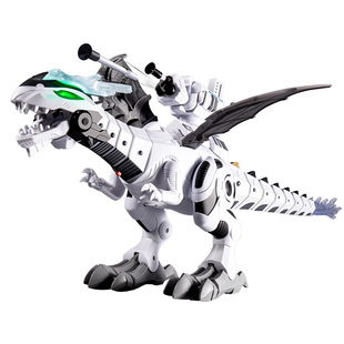 儿童电动恐龙玩具喷火喷雾会走遥控机械男孩霸王龙3-6岁4仿真动物