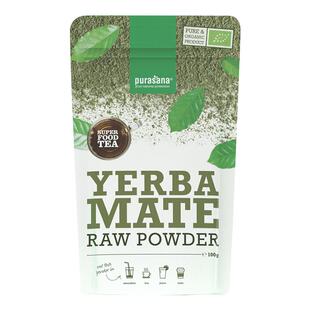 【自营】比利时purasana有机马黛茶粉成人解腻提神梅西同款能量茶