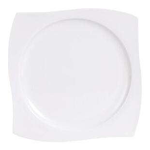 唐山2025新款纯白骨瓷菜盘家用不规则陶瓷深盘创意西餐方盘子餐具