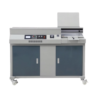 力晴无线胶装机书本标书文件无线测胶胶订机办公室热熔胶粒装订机大型电动办公合同档案书籍图文制作