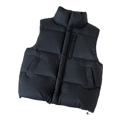 儿童新款羽绒服马甲女款2025外穿秋冬保暖加厚男童立领百搭背心潮