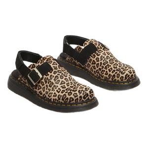 Dr.Martens马丁博士Jorge II男秋季一脚蹬半拖鞋豹纹穆勒勃肯鞋