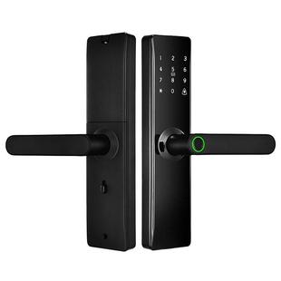 木门指纹锁上提反锁带蓝牙指纹密码刷卡远程出租屋民宿客栈智能锁