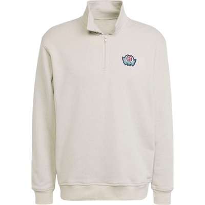 滔搏adidas阿迪达斯三叶草男子半开襟运动休闲套头衫卫衣JX8172