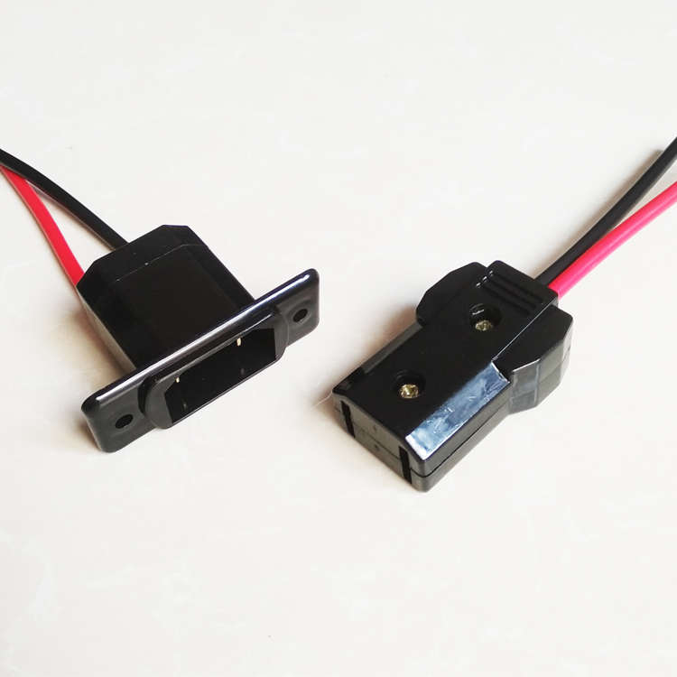 电瓶电动三轮车充电公母插头接口水充电器大功率铜线插座插头配件