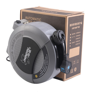 中优自动伸缩电鼓排插卷线器电线卷线盘防水插座收线器汽修卷线器