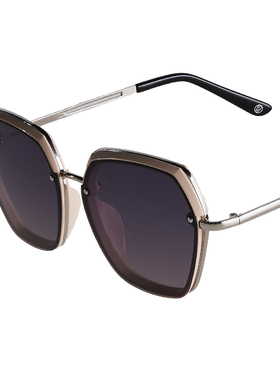 洛伊士偏光多边形时尚女太阳眼镜