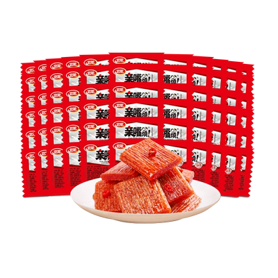 卫龙魔芋爽辣条大礼包素毛肚休闲零食小包装49g麻辣小零食年货