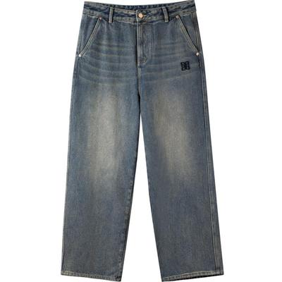 【A】2024年秋季品GXG男士宽松阔腿休闲长裤牛仔裤男