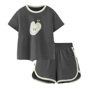 【商场同款】迷你巴拉短袖套装男女童宝宝纯棉运动2025夏新款童装