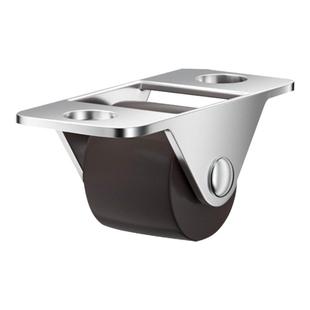 0.5寸踢脚抽屉鞋柜滑轮榻榻米定向轮微型家具万向轮滚轮橡胶轮子