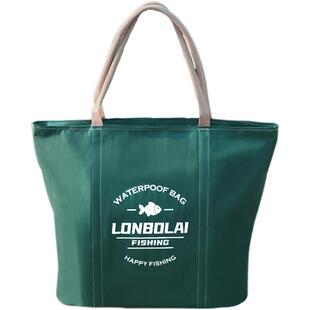 龙宝来大容量多功能渔具收纳袋钓鱼配件包防潮包手提渔事包垂钓包