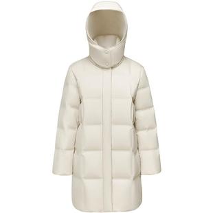 波司登2025新款羽绒服女经典商务经典百搭时尚中长款收腰90鹅绒