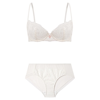 春瓷白鹭列维丝蕾丝内衣聚拢性感