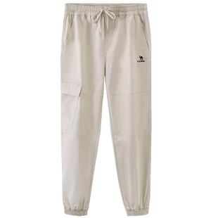 【防泼水】骆驼机能休闲裤女春季运动登山裤户外伞兵裤束脚卫裤男