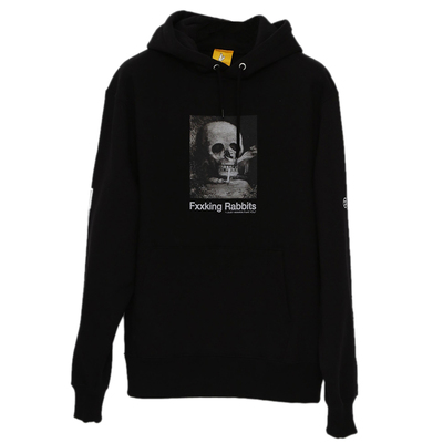 FR2兔子骷髅印花中性风帽衫卫衣