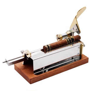 Lafuli雪茄剪台式平口大环径雪茄刀断头台剪烟器锋利金属高档礼盒