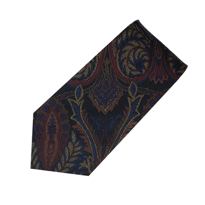 Royallords色织真丝复古刺绣领带