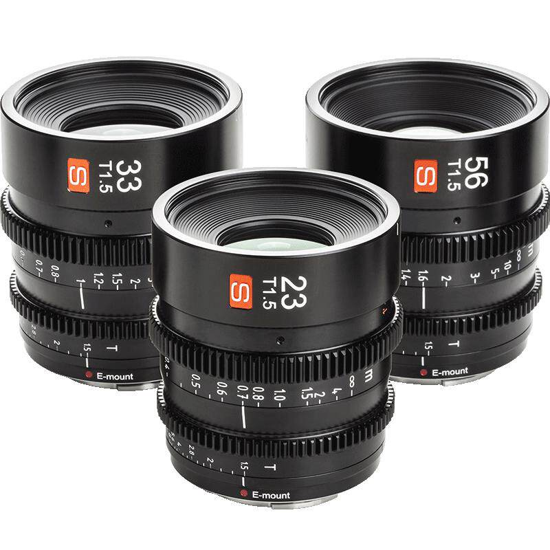 唯卓仕23/33/56mmT1.5电影镜头