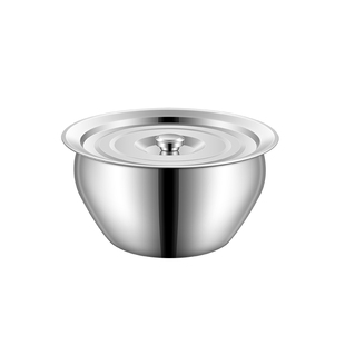 304不锈钢特厚油盆带盖 家用厨房油缸商用猪油调料盆油鼓漏勺套装