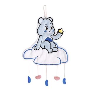 送挂钩 爱心小熊Grumpy Bear云朵挂坠擦手巾毛巾超吸水可挂式卡通