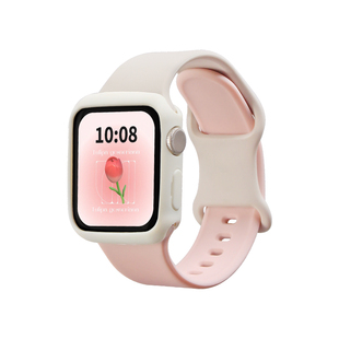 适用applewatch10/9表带硅胶新款iwatchs10s9手表带苹果十iphonewatchse创意iwatchse2小香风s8s7透气替换带