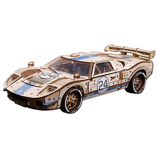 UGEARS勒芒24小时耐力赛车模型UGT-24福特GT40旗舰版积木玩具摆件