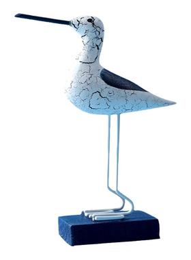 新款地中海裂纹海鸟三件套摆件