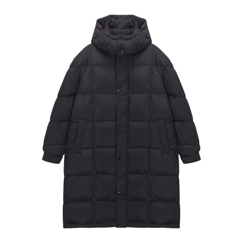 2025款羽绒服女秋冬过膝长款宽松连帽加厚大被子保暖时尚潮流外套