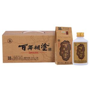 百年糊涂经典小百年52/33度浓香型125ml贵州国产高粱小瓶装白酒