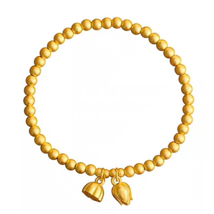 金包银手镯女古法两世欢莲蓬荷花手链手串男转运珠手环送女友礼物