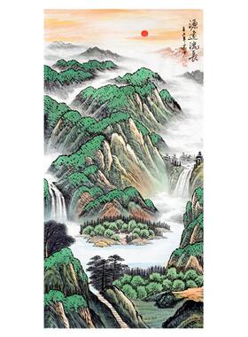 纯手绘玄关走廊国画招财保值送证