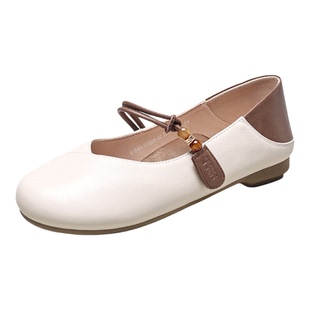 意尔康女鞋2026春季新款真皮单鞋软底玛丽珍皮鞋中老年妈妈鞋休闲