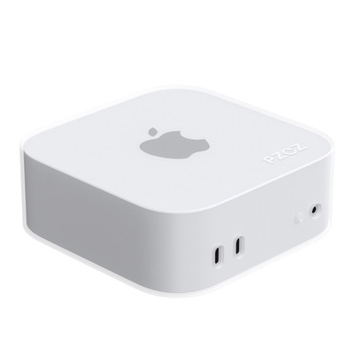 PZOZ适用苹果2024新款Mac mini电脑主机保护套软硅胶防摔防刮M4防撞保护壳Macmini简约时尚创意男女M4Pro