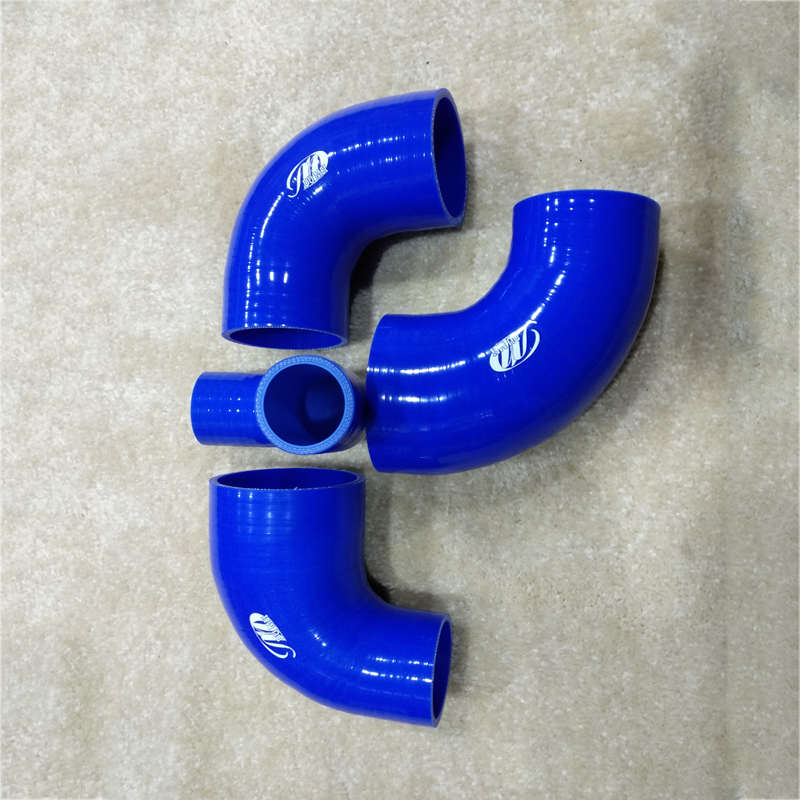 汽车涡轮增压器改装进气管发动机中冷器硅胶水管耐高温90度弯头