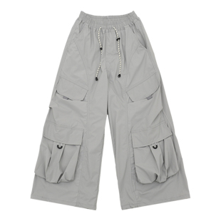 男童裤子2025夏装新款薄款儿童长裤洋气休闲裤港风中大童工装裤潮