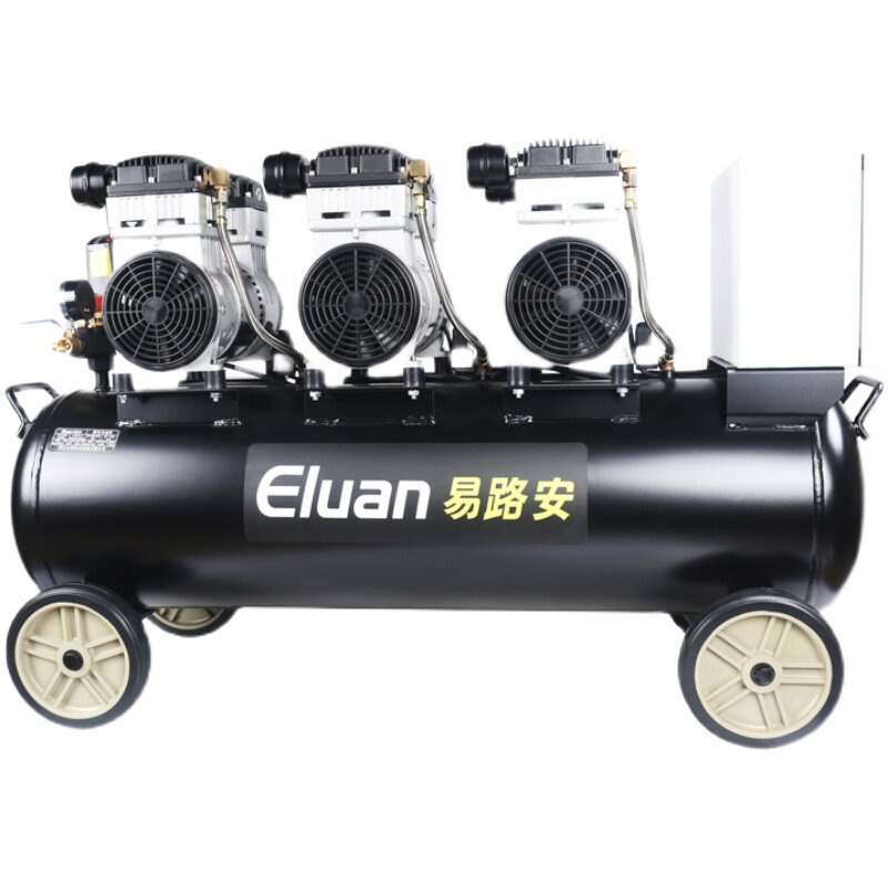 易路安无油工业空压机大型380V汽修静音打气泵木工装修喷漆压缩机