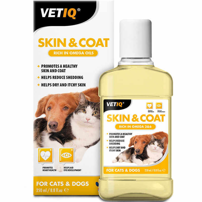 vetiq宠物鱼油卵磷脂改善毛发