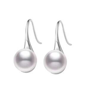 天然淡水珍珠S925银高跟鞋耳钩防过敏时尚简约百搭情人节气质耳环