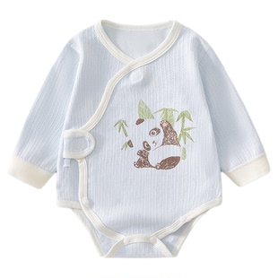 婴儿衣服秋季纯棉包屁衣三个月宝宝早秋婴幼儿a类男宝秋装小月龄3