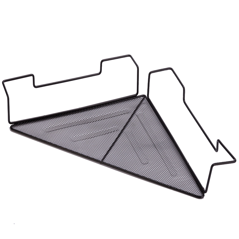 办公室三角多层花架桌面工位隔板置物架阳台护栏悬挂式转角收纳架
