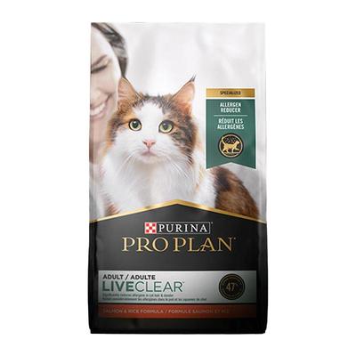 【自营】冠能LiveClear益生菌三文鱼全价猫粮防猫毛过敏源3.18kg