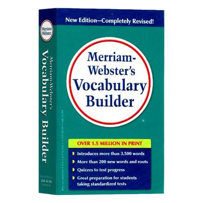 韦小绿韦氏字根词根词典 Merriam Webster's Vocabulary Builder 英文原版词典 英语词汇英英字典可搭word power 单词的力量小白书