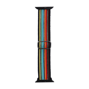 iserisewatch适用iWatchs11表带苹果手表s10新款尼龙透气Applewatch9代夏天女款SE编织弹力Ultra男49mm41高级