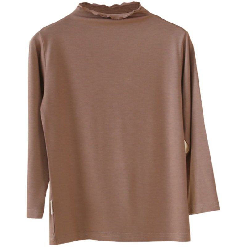 儿童莫代尔半高领薄打底衫秋冬童装女童长袖t恤秋衣中大童保暖衣