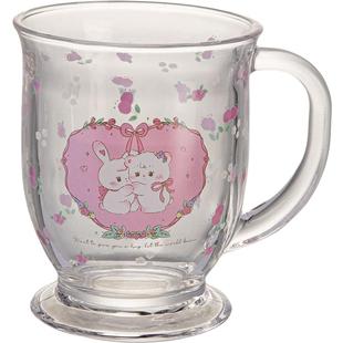 摩登主妇高脚玻璃杯女带把手啤酒杯高颜值家用喝水杯咖啡杯子茶杯