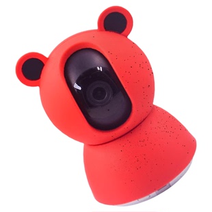 适用于小米摄像机3保护套米家摄像头2保护壳1080P云台版2k家用监控摄像头2.5k/3k软硅胶套可爱防摔透气防尘