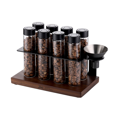 Bincoo咖啡密封罐展示架分装瓶