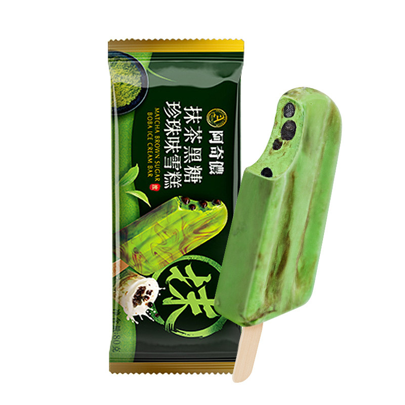 阿奇侬抹茶黑糖珍珠奶茶雪糕进口网红冰淇淋铁观音茶味冰糕冰激凌