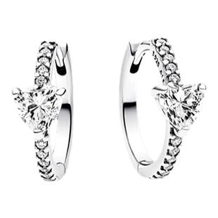 Pandora潘多拉闪耀爱心耳环情侣小众爱心造型礼物